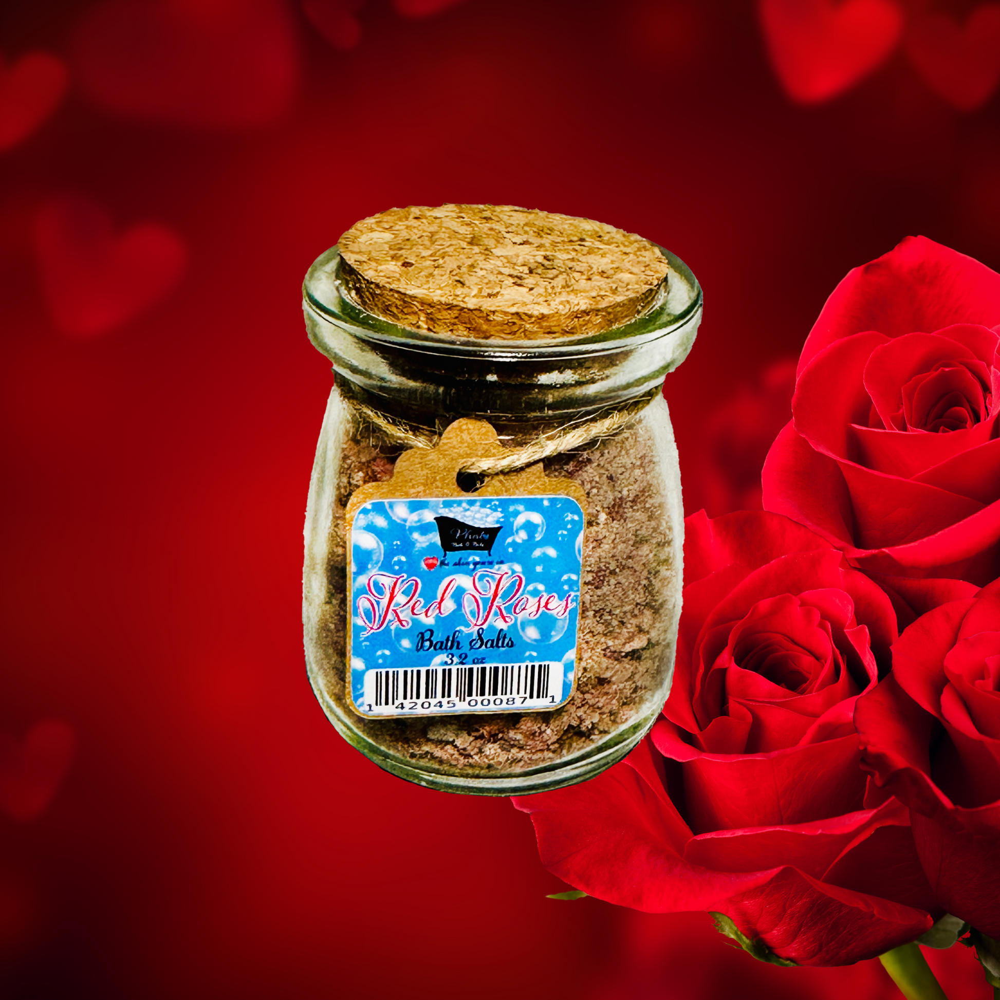 Red Roses Natural Bath Salts