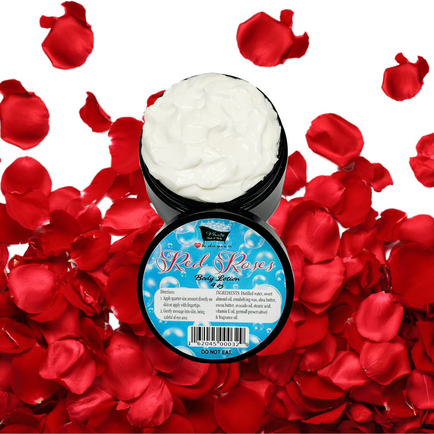 Red Roses Organic Moisturizing Body Lotion