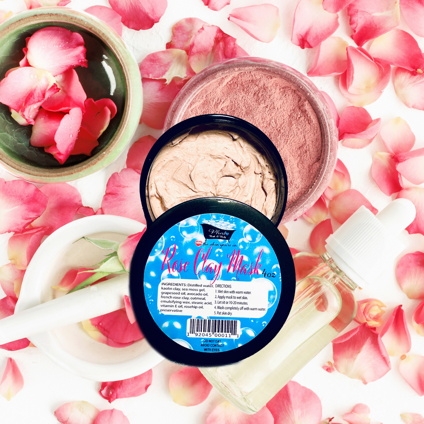 Rose Clay Natural Cleansing Clay Mask