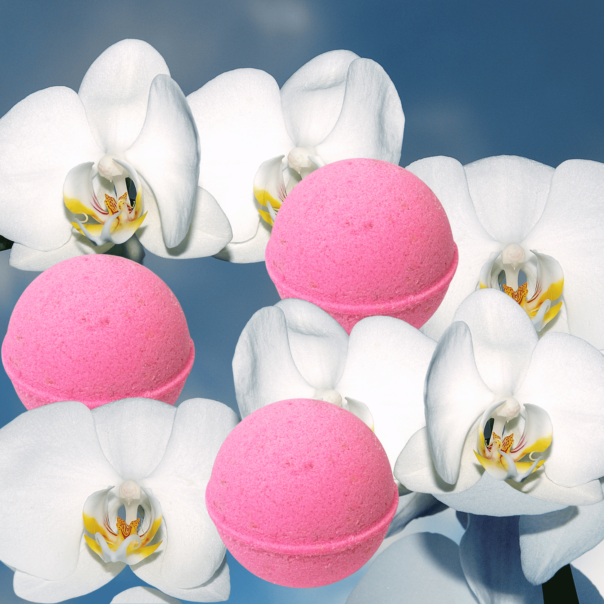 Seaside Orchid Oatmeal Skin Nourishing Bath Bombs