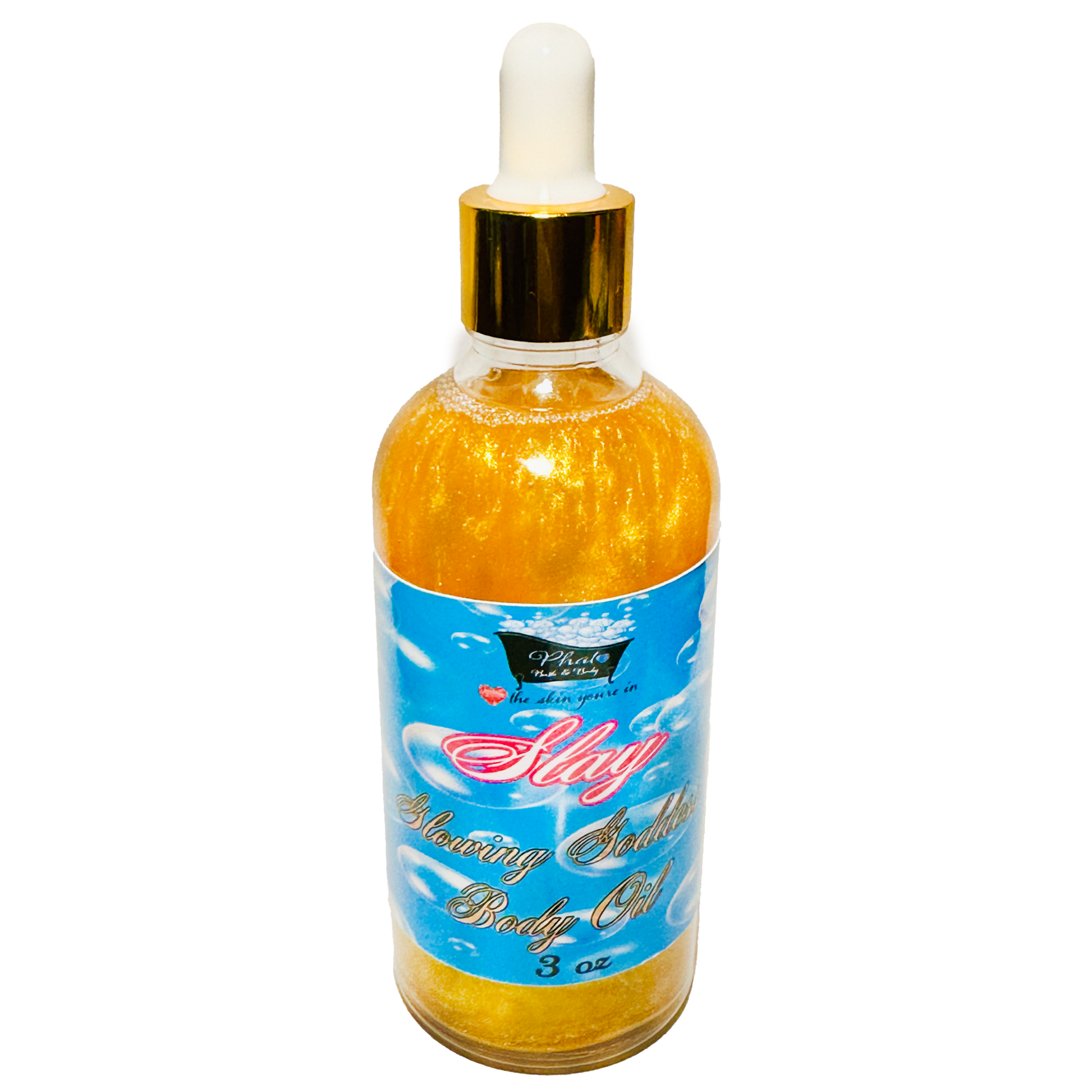 Slay Glowing Goddess Natural Shimmer Body Oil Bite Me