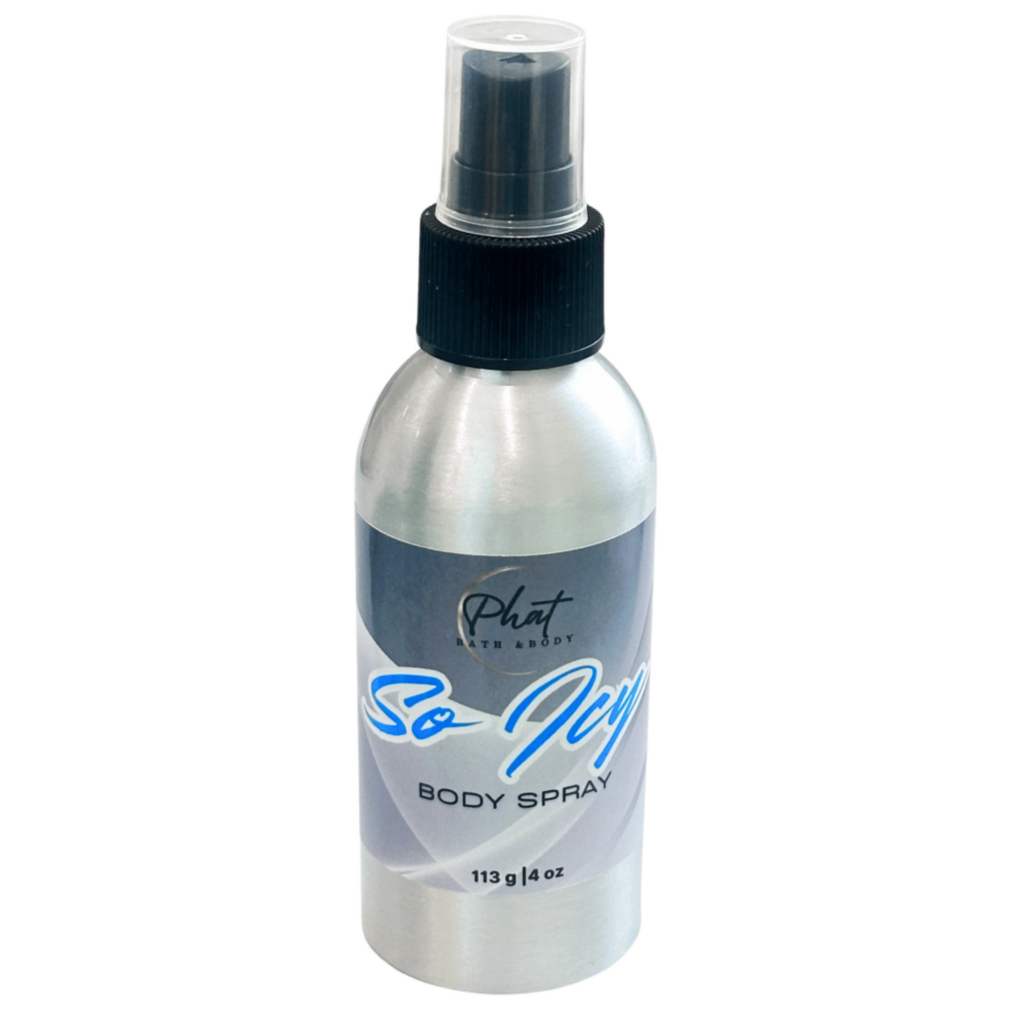 So Icy Fragrance Mist Body Splash Spray for Men 4 oz Black Ice Type