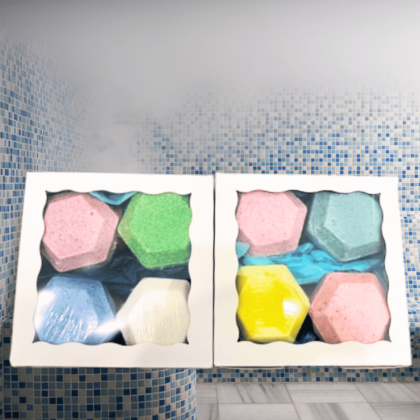 Soothing Showers| 8 Aromatherapy Steamers Gift Box Set in Assorted Scents