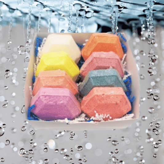 Soothing Showers| 8 Aromatherapy Steamers Gift Box Set in Assorted Scents