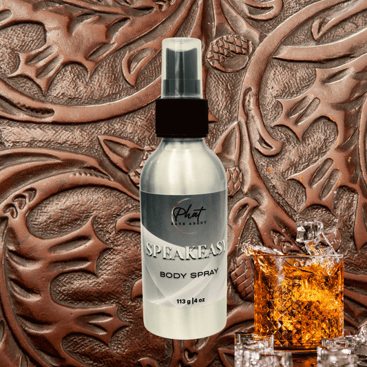 Speakeasy Fragrance Mist Body Splash Spray for Men French Bourbon Leather