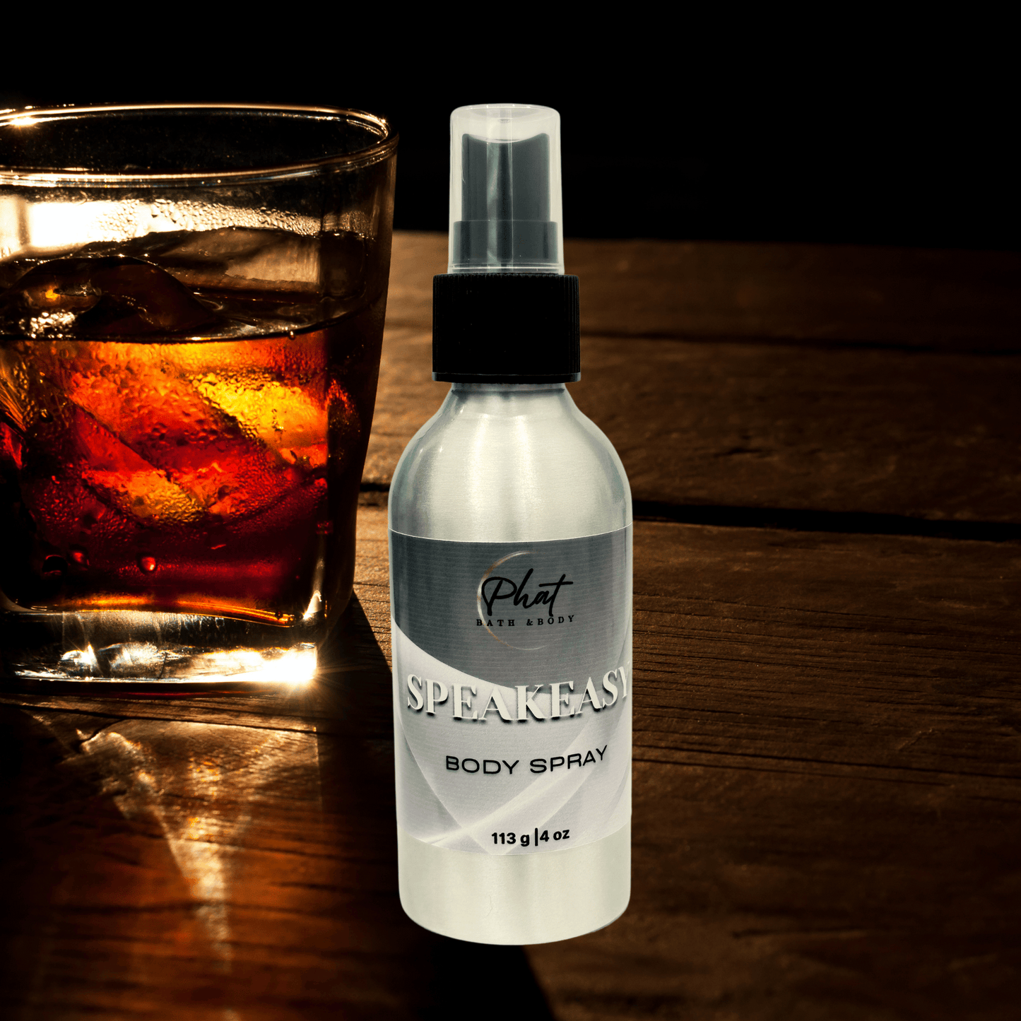 Speakeasy Fragrance Mist Body Splash Spray for Men French Bourbon Leather