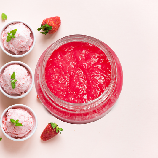 Strawberries and Cream Whipped Shea Sugar Scrub