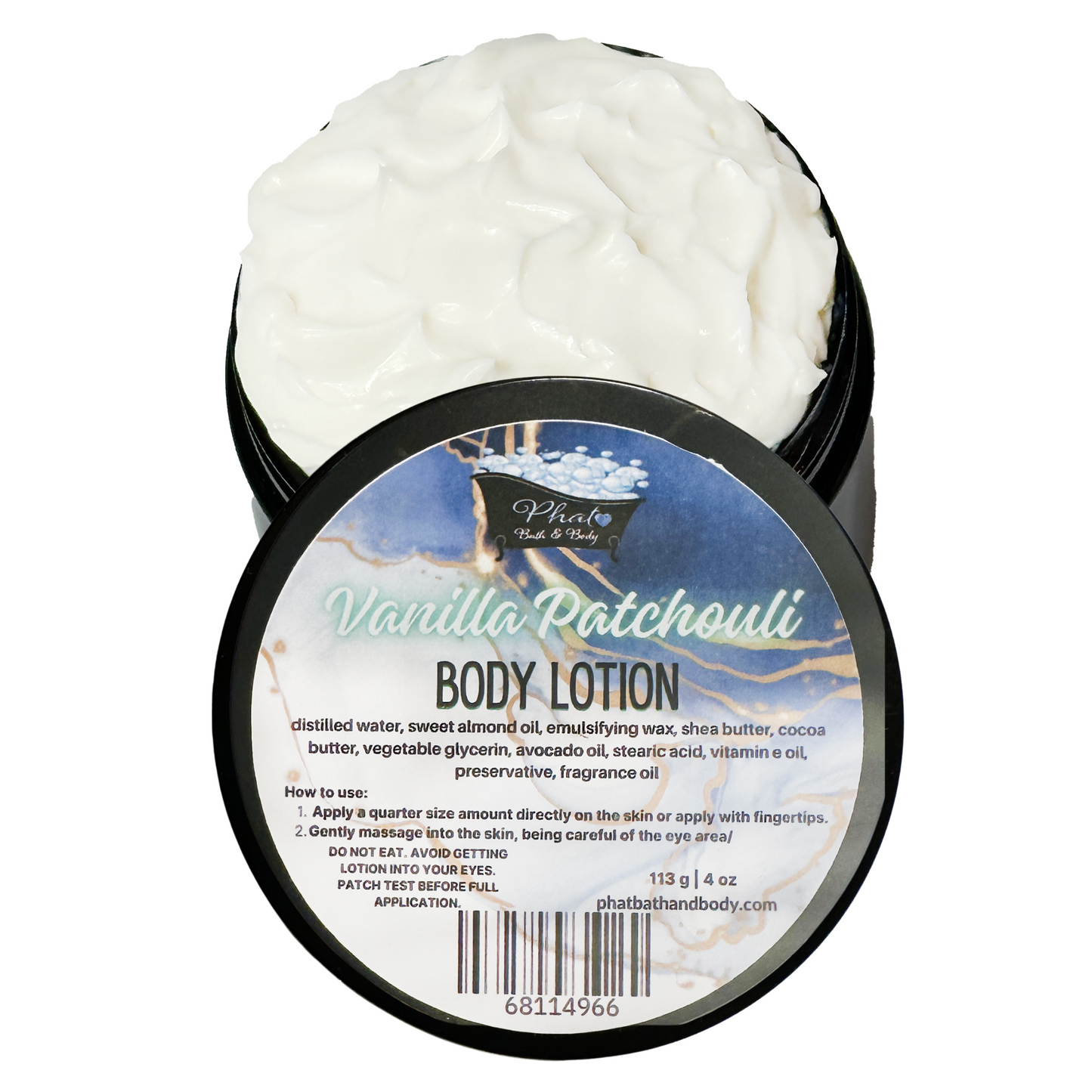 Vanilla Patchouli Organic Moisturizing Body Lotion