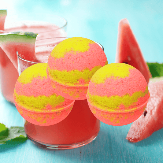Watermelon Lemonade Oatmeal Skin Nourishing Bath Bombs