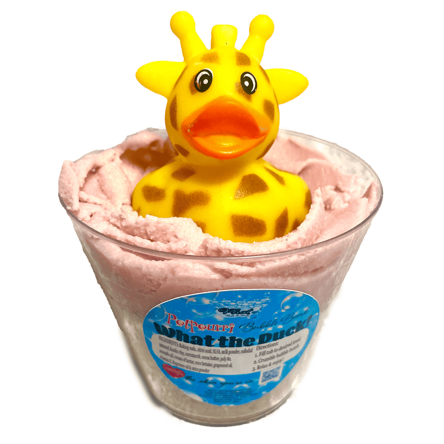 What the Duck Bubble Bombs Bath Bomb Frosting Rubber Ducky Kids Toy