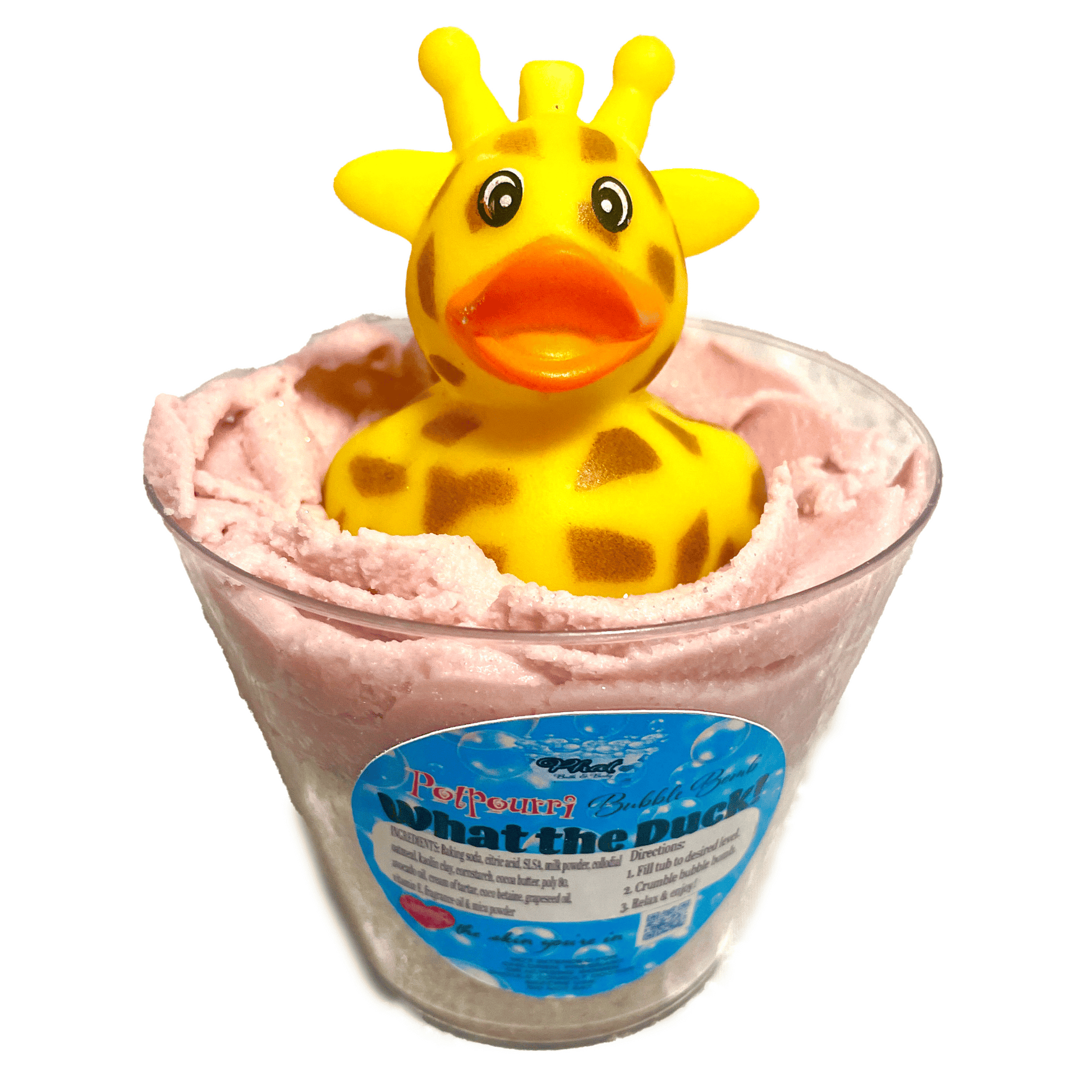 What the Duck Bubble Bombs Bath Bomb Frosting Rubber Ducky Kids Toy