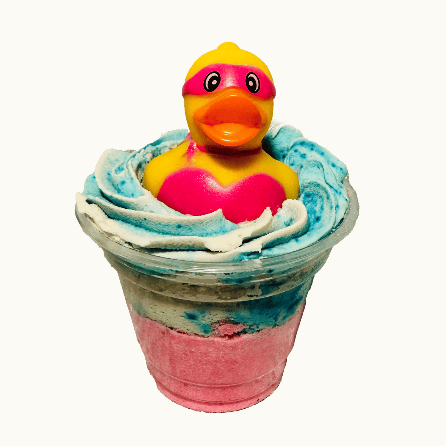 What the Duck Bubble Bombs Bath Bomb Frosting Rubber Ducky Kids Toy