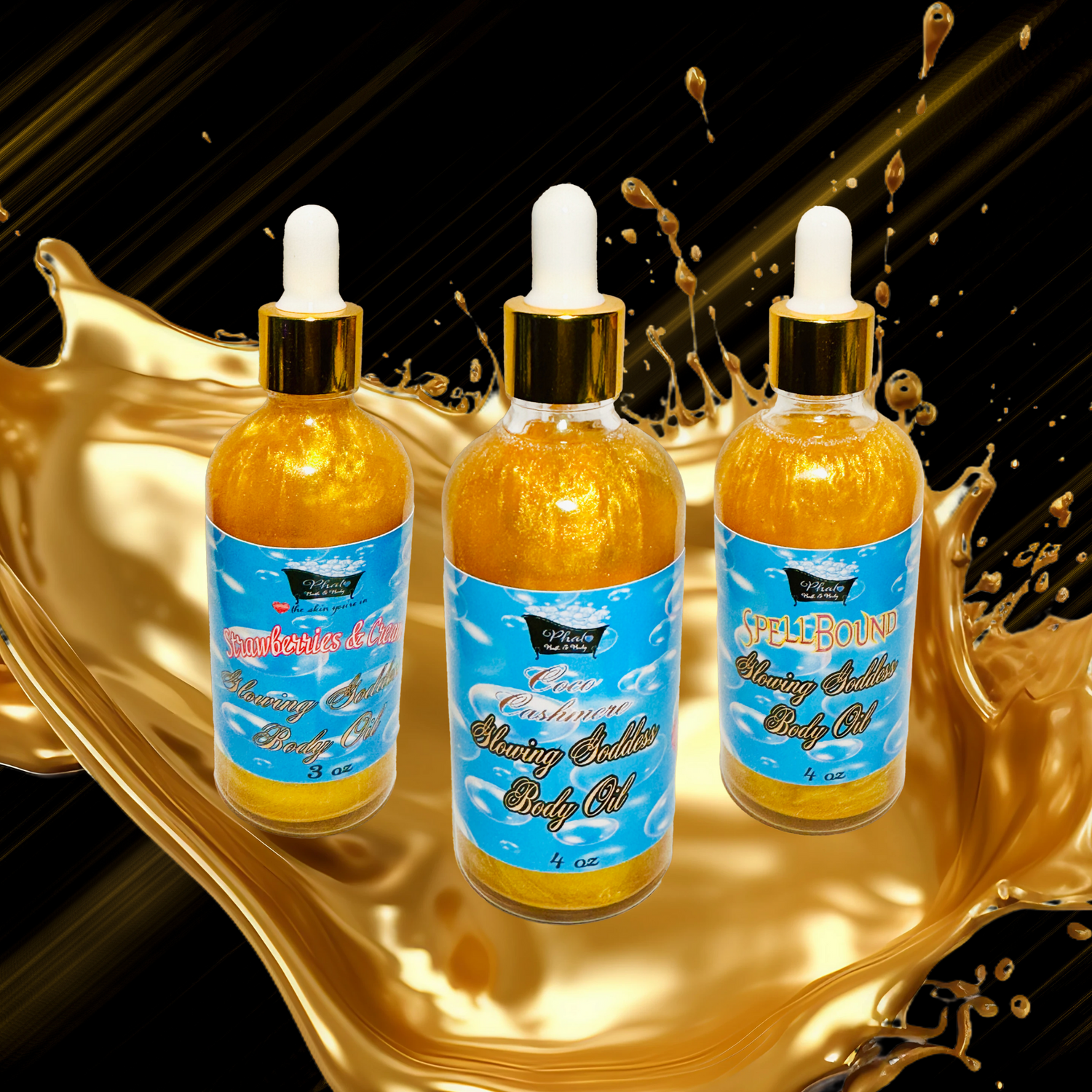 Glowing Goddess Shimmering Body Oil Collection