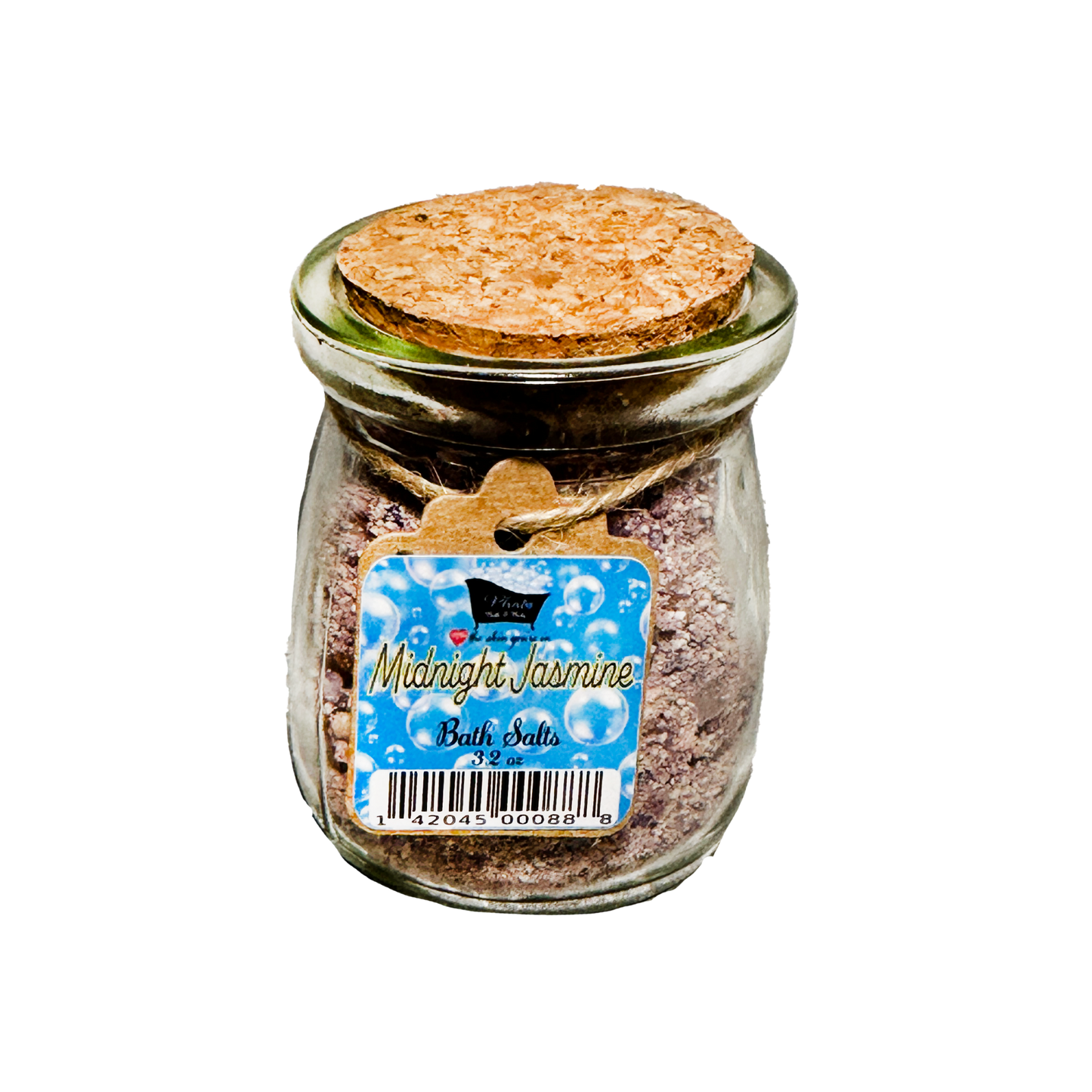 Midnight Jasmine Natural Bath Salts with Kaolin Avocado & Sea Salt Bath Soak | 3.5 oz