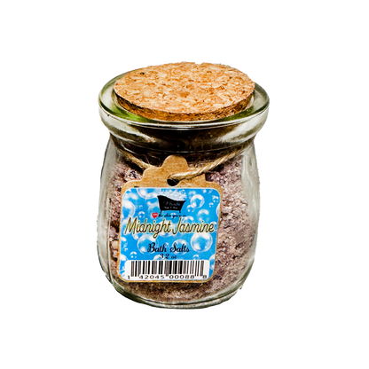 Midnight Jasmine Natural Bath Salts with Kaolin Avocado & Sea Salt Bath Soak | 3.5 oz