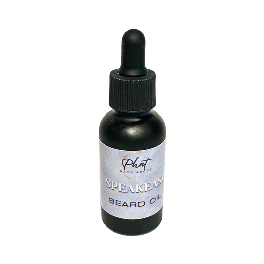 Speakeasy Natural Beard Oil with Rosehip & Carrot Seed Oil French Bourbon & Leather | 1 oz