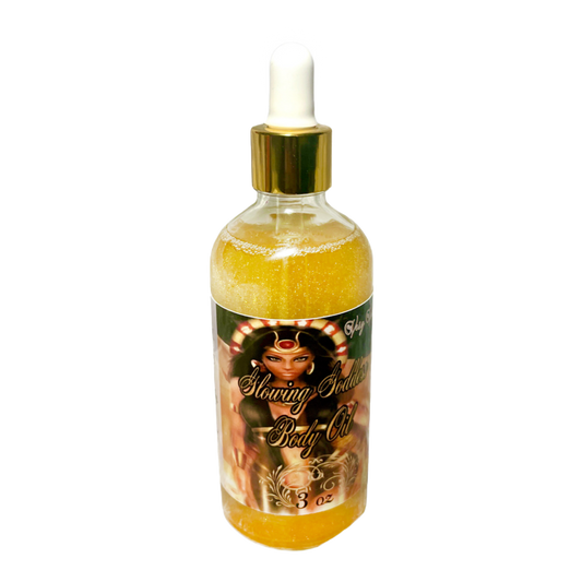 Very Vanilla Glowing Goddess Natural Shimmer Body Oil Golden Glow | 3.2 oz