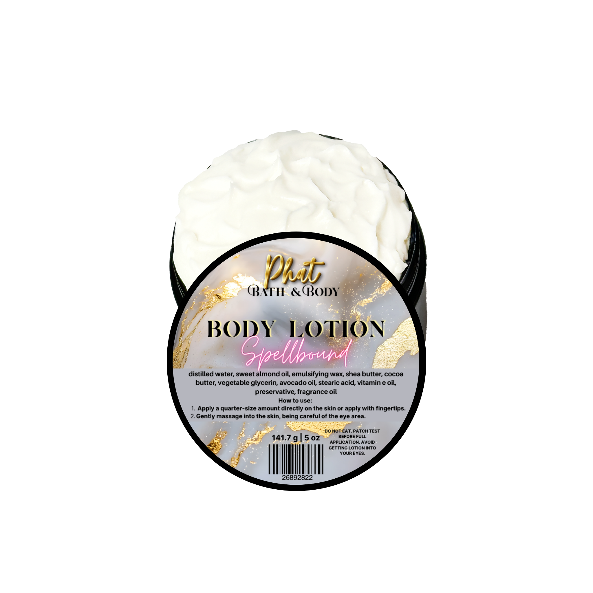 Spellbound Organic Moisturizing Body Lotion with Shea & Cocoa Butter Love Spell Type | 5 oz