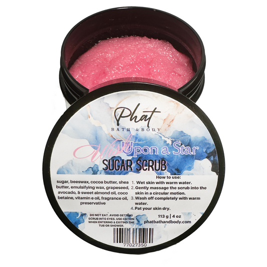 Wish Upon a Star Whipped Shea Sugar Scrub Cocoa Butter 4 oz