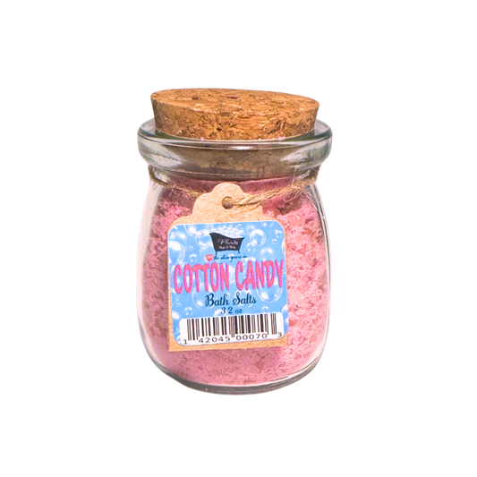 Cotton Candy Natural Bath Salts with Kaolin Avocado & Sea Salt Bath Soak | 3.5 oz