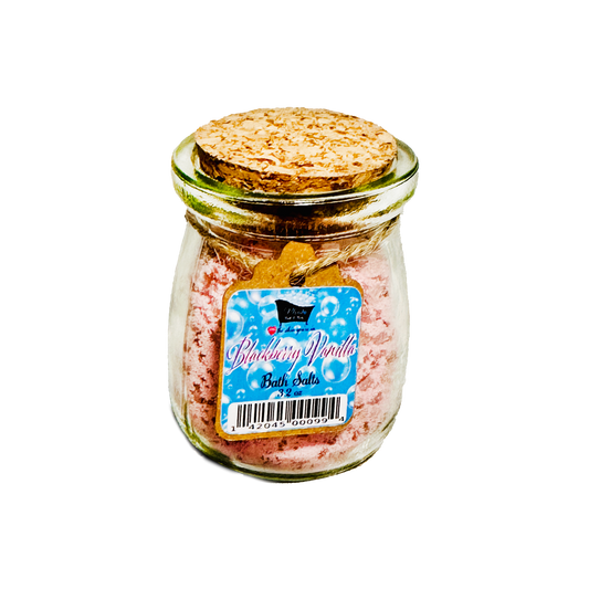 Blackberry Vanilla Natural Bath Salts with Kaolin Avocado & Sea Salt Black Raspberry Vanilla Type | 3.5 oz