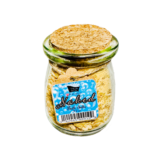 Naked Natural Bath Salts with Kaolin Clay Avocado Oil & Sea Salt Bath Soak | 3.5 oz