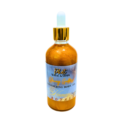Honey Royale Signature Scent Glowing Goddess Natural Shimmer Body Oil | 3.2 oz