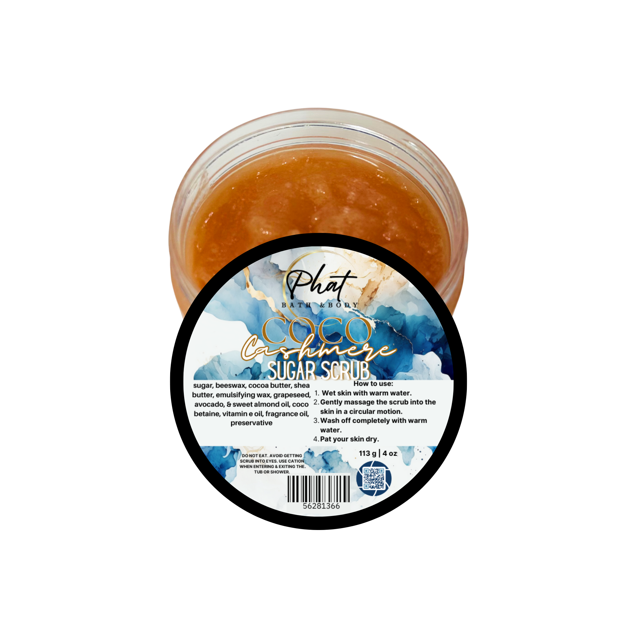 Coco Cashmere Whipped Sugar Scrub with Cocoa Butter Cocoa Butter Cashmere Type | 5 oz