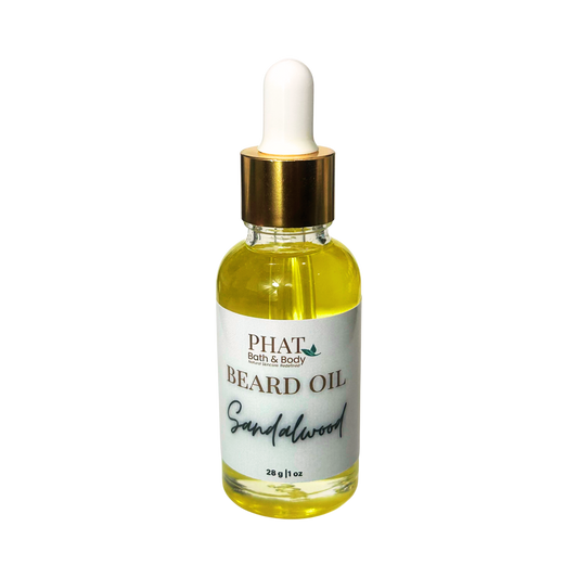 Sandalwood Natural Beard Oil with Rosehip Essential & Carrot Seed Oil | 1 oz