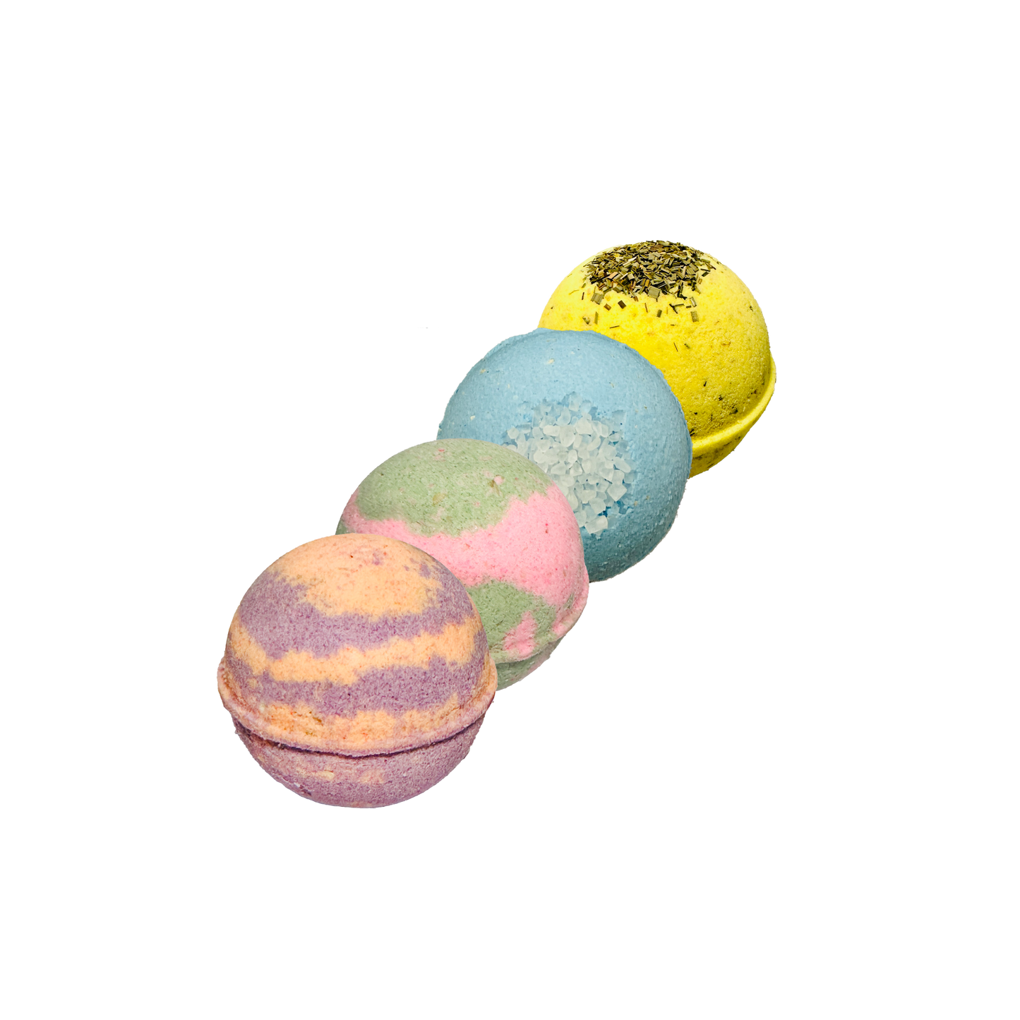 4 Oatmeal Assorted Scents Bath Bombs Organic Natural with Vitamin E