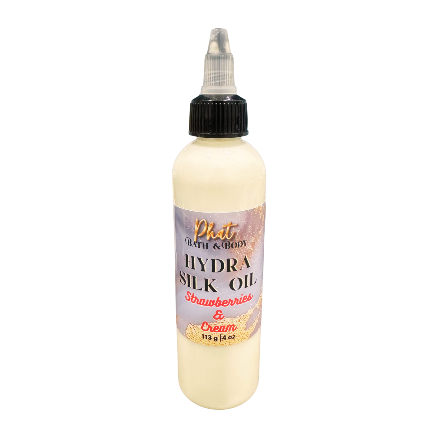 Strawberries & Cream | Hydra Silk Hair Oil | Hydrate | Smooth | Restore | 4 oz