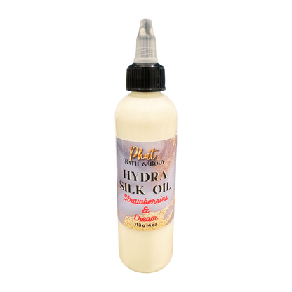 Strawberries & Cream | Hydra Silk Hair Oil | Hydrate | Smooth | Restore | 4 oz