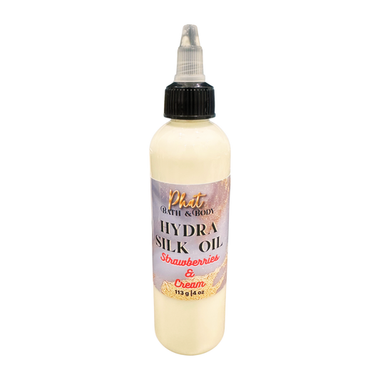 Strawberries & Cream | Hydra Silk Hair Oil | Hydrate | Smooth | Restore | 4 oz