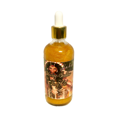 Naked Glowing Goddess Natural Shimmer Body Oil Golden Glow | 3.2 oz