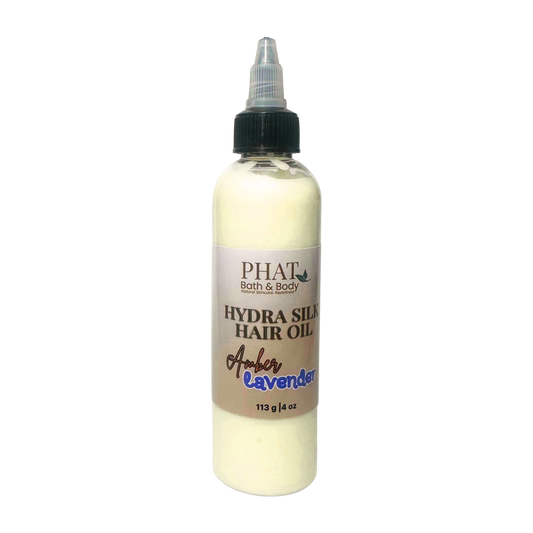 Amber & Lavender | Hydra Silk Hair Oil | Hydrate | Smooth | Restore | 4 oz