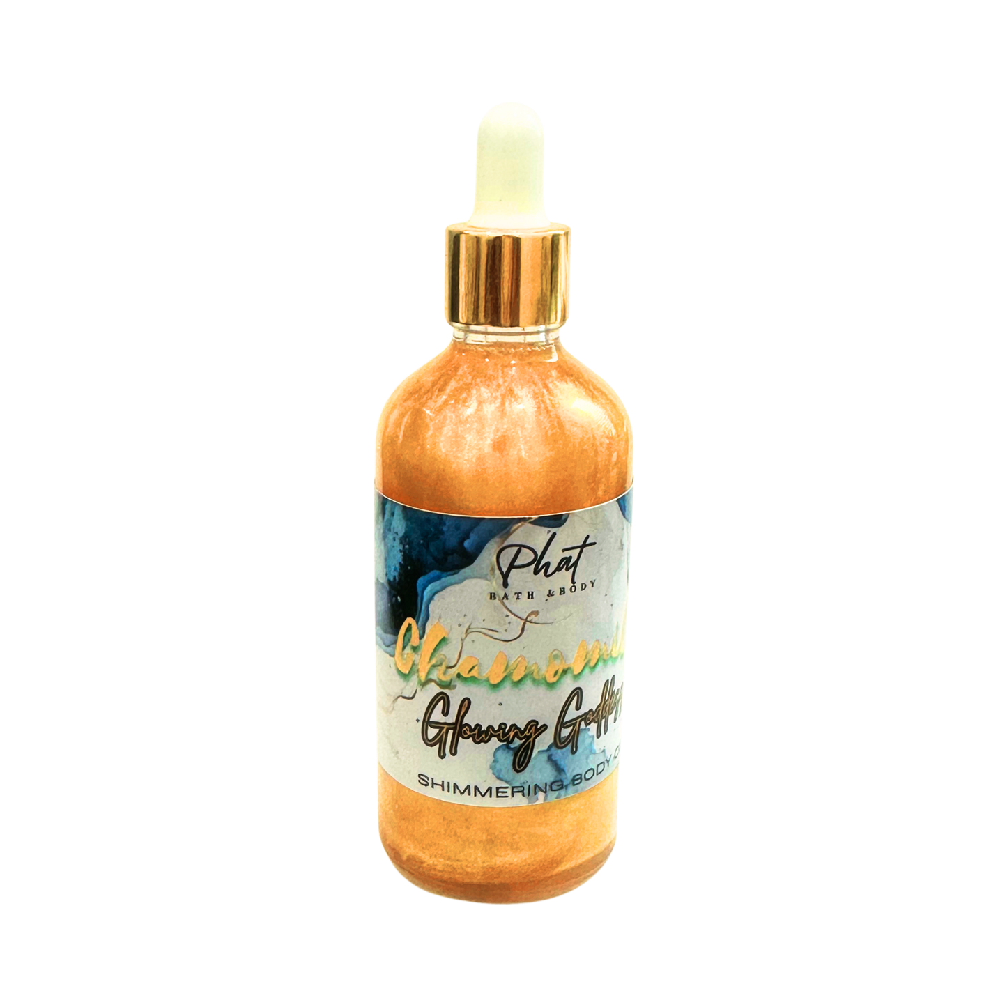 Chamomile Glowing Goddess Natural Shimmer Body Oil Golden Glow | 3.2 oz