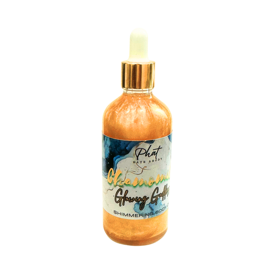 Chamomile Glowing Goddess Natural Shimmer Body Oil Golden Glow | 3.2 oz