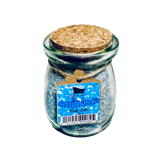Seaside Orchid Natural Bath Salts with Kaolin Avocado & Sea Salt Bath Soak | 3.5 oz