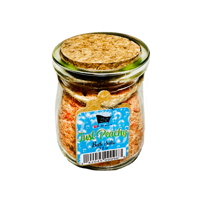 Just Peachy Natural Bath Salts with Kaolin Avocado & Sea Salt Bath Soak | 3.5 oz