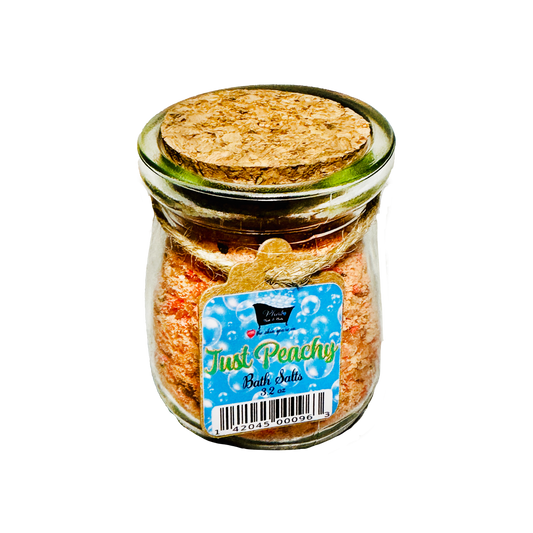 Just Peachy Natural Bath Salts with Kaolin Avocado & Sea Salt Bath Soak | 3.5 oz