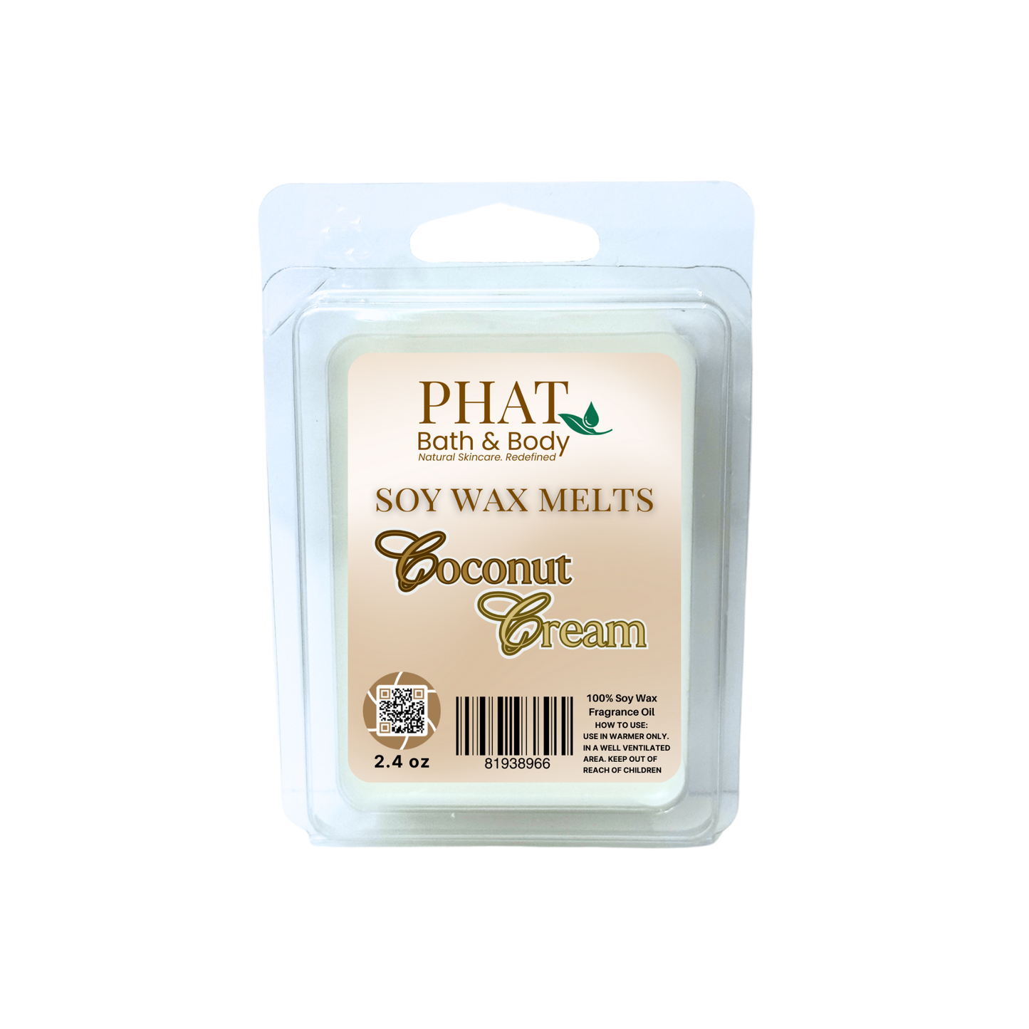 Coconut Cream Soy Wax Melts | 2.4 oz