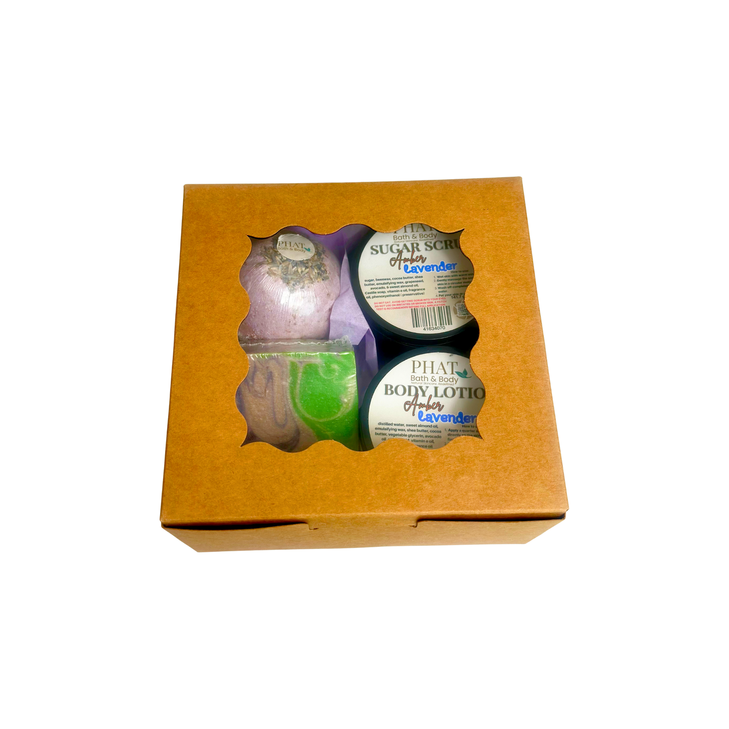 Amber & Lavender Bath & Body Gift Box