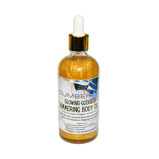 Cucumber Melon Glowing Goddess Natural Shimmer Body Oil Golden Glow | 3.2 oz