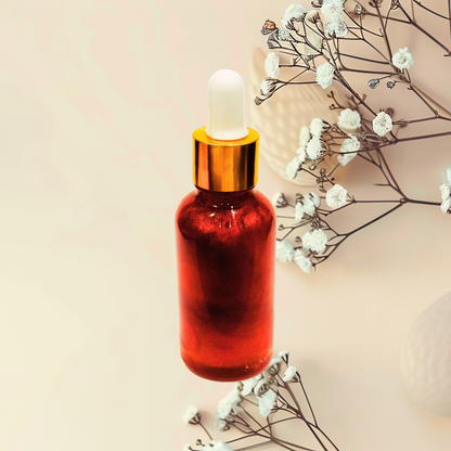 TEMPTED | After Dark Red Shimmer Body Oil | 1 oz