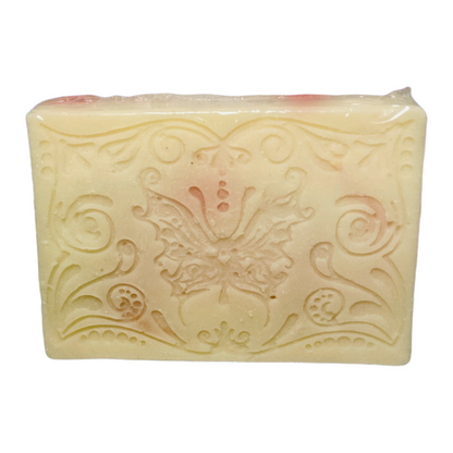 Red Roses Handmade Natural Bar Soap Coconut Olive Oil Organic Bar Soap