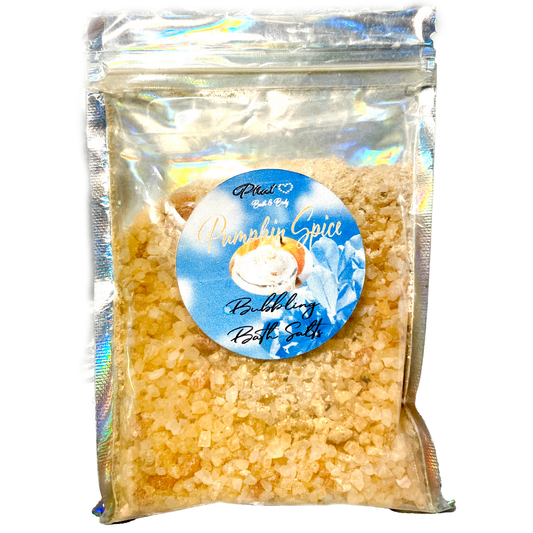 Pumpkin Spice Foaming Bath Salts Kaolin Avocado Sea Salt Bath Soak