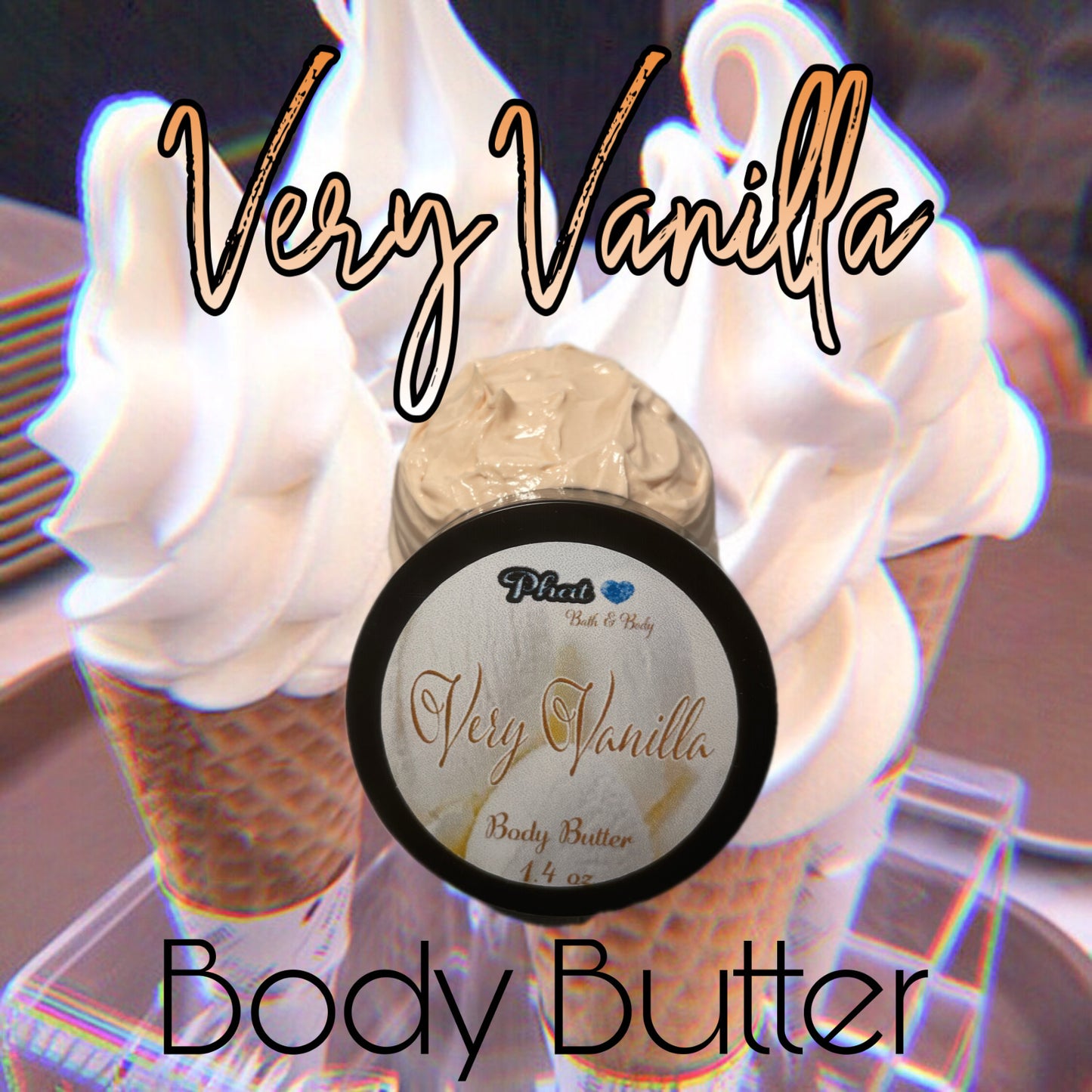 Very Vanilla Whipped Body Butter Shea Mango Cocoa Butter 4 oz