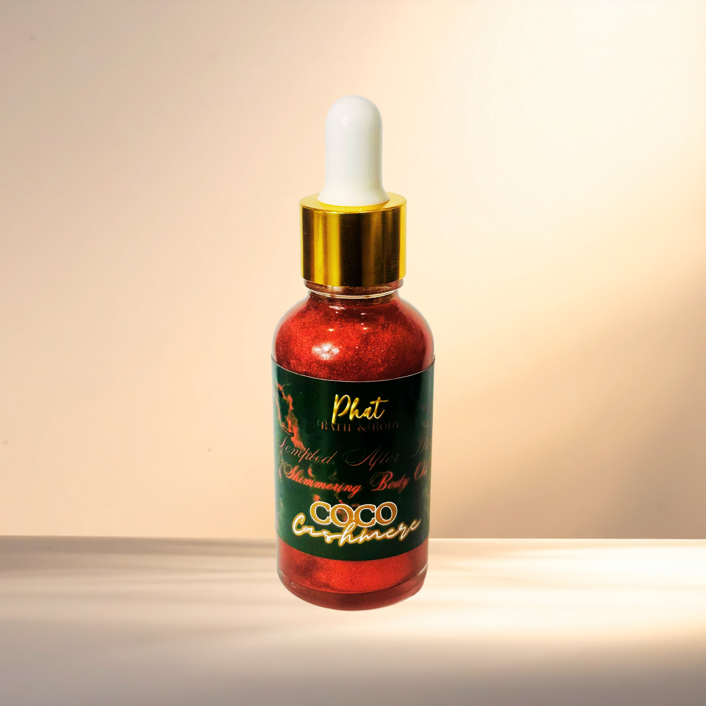 TEMPTED | After Dark Red Shimmer Body Oil | 1 oz