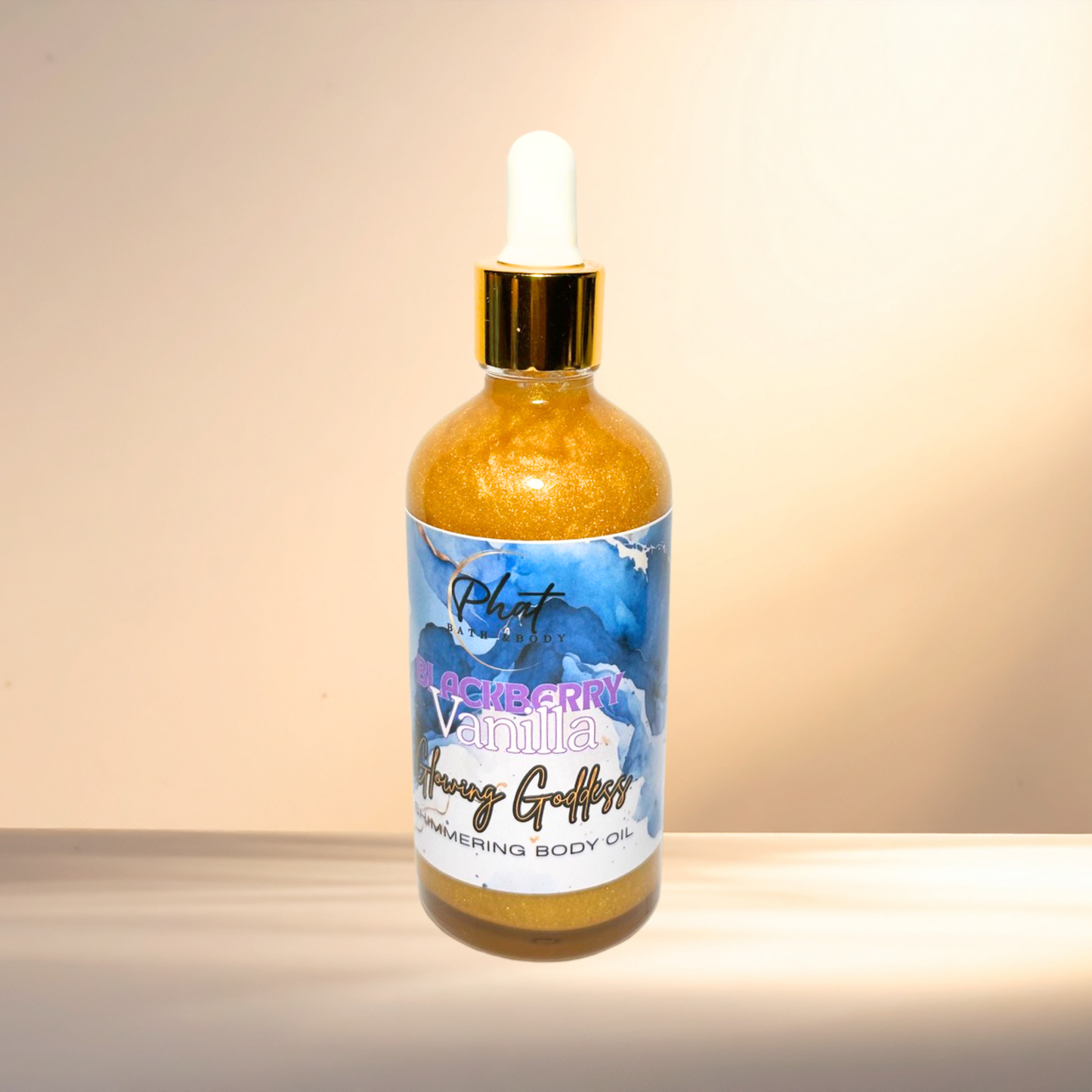 Blackberry Vanilla Glowing Goddess Natural Shimmer Body Oil Black Raspberry & Vanilla Type | 3.2 oz