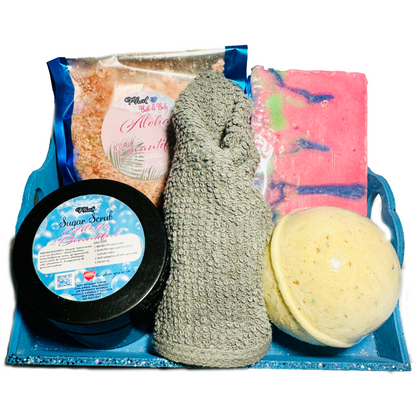 Aloha Beautiful Bath and Body Gift Set Lotion Sugar Scrub Soap